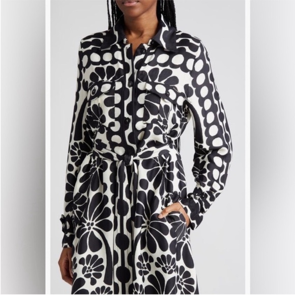 FARM‎ Rio Palermo Long Sleeve Shirtdress size XXS - Picture 4 of 13